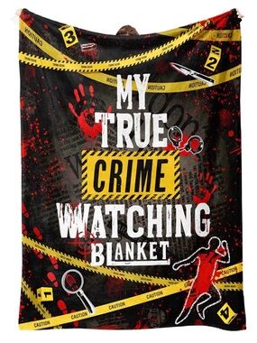 My True Crime Watching Blanket 60”x50”